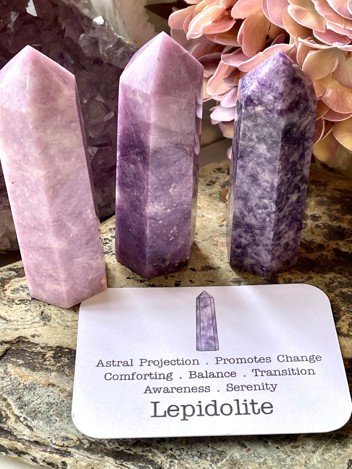 Lepidolite towers