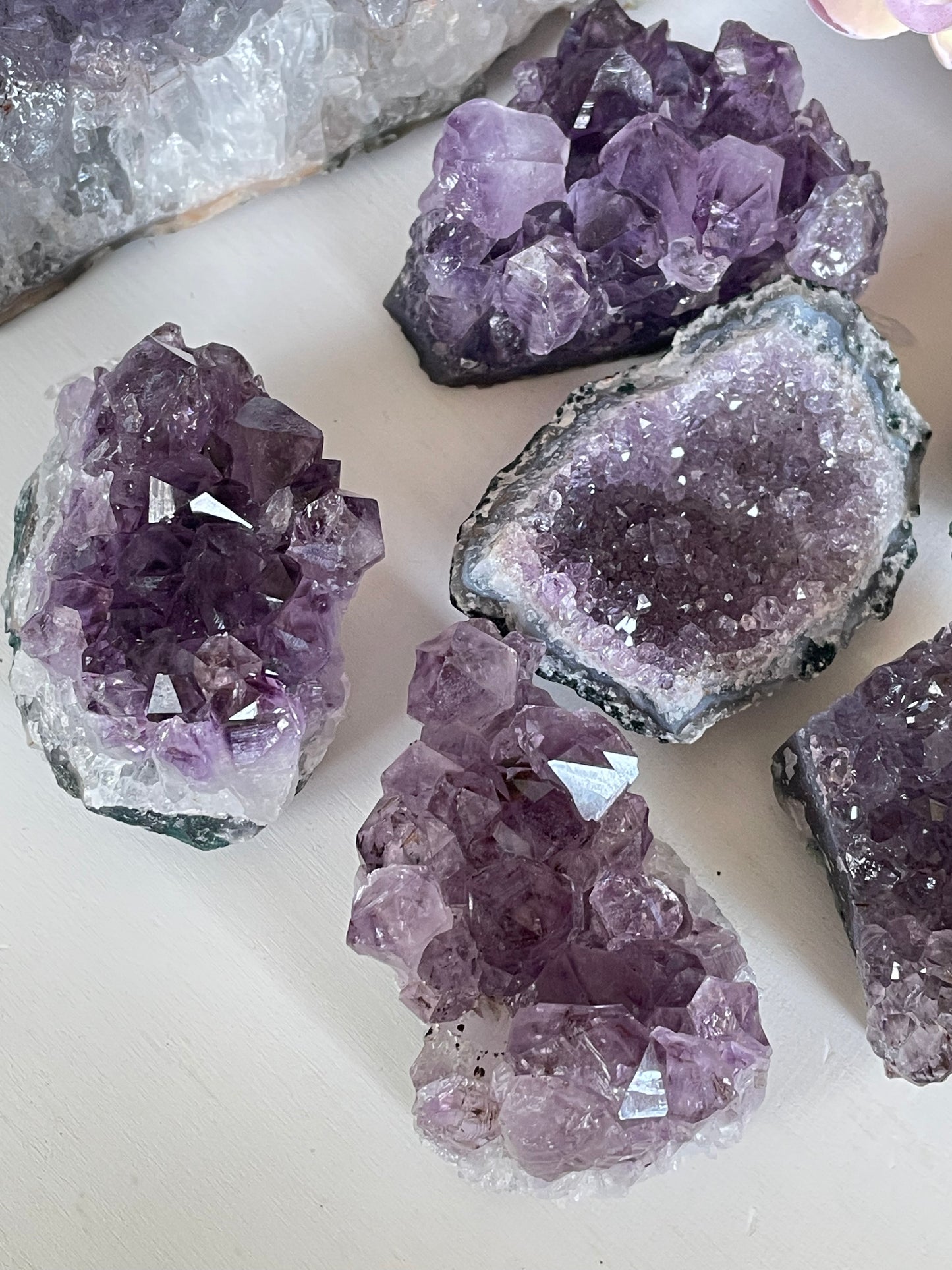 Amethyst small raw clusters