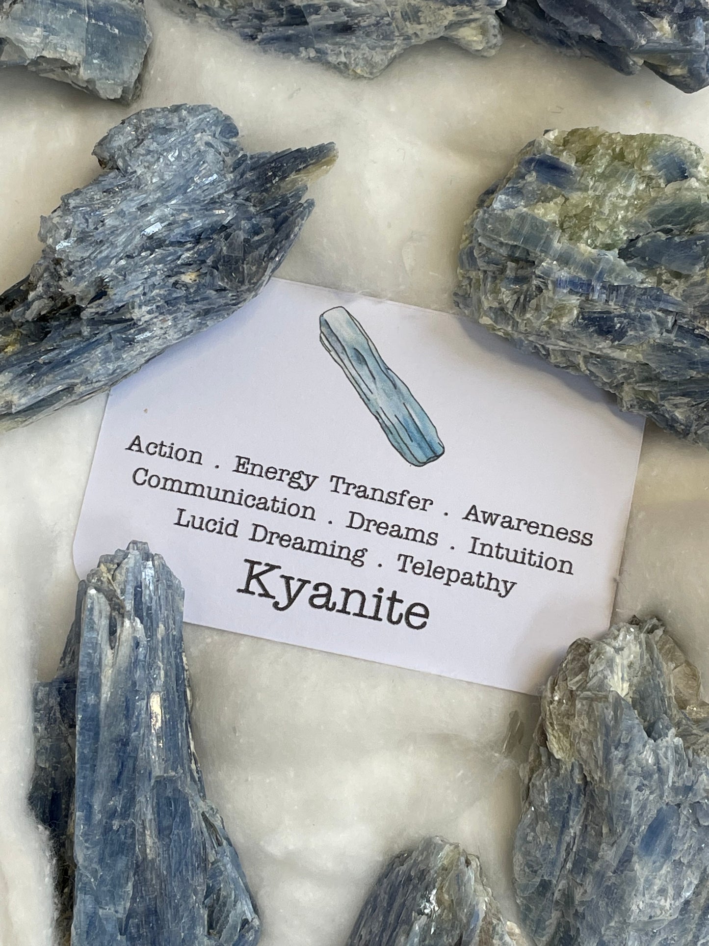 Kyanite rough piece raw crystal