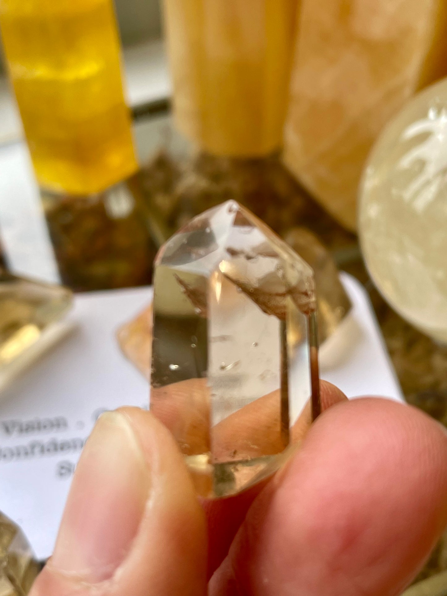 Natural citrine polished freeforms