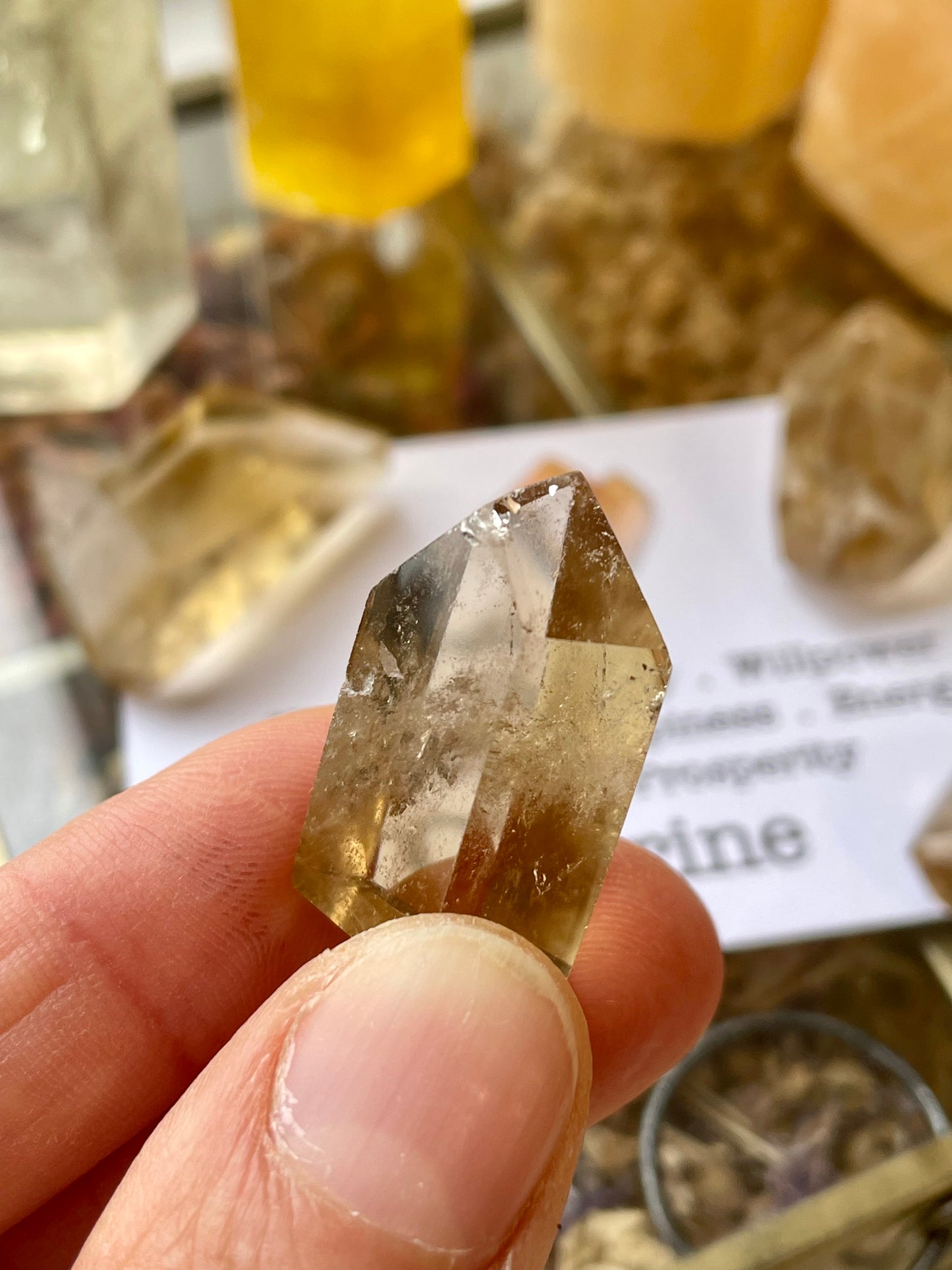 Natural citrine polished freeforms