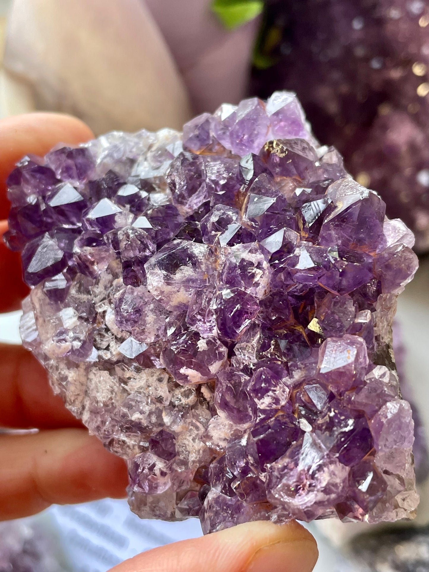 Amethyst clusters medium size