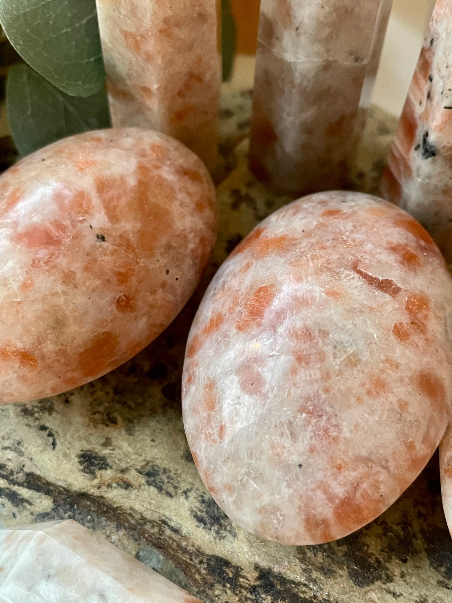 Sunstone palmstone crystal