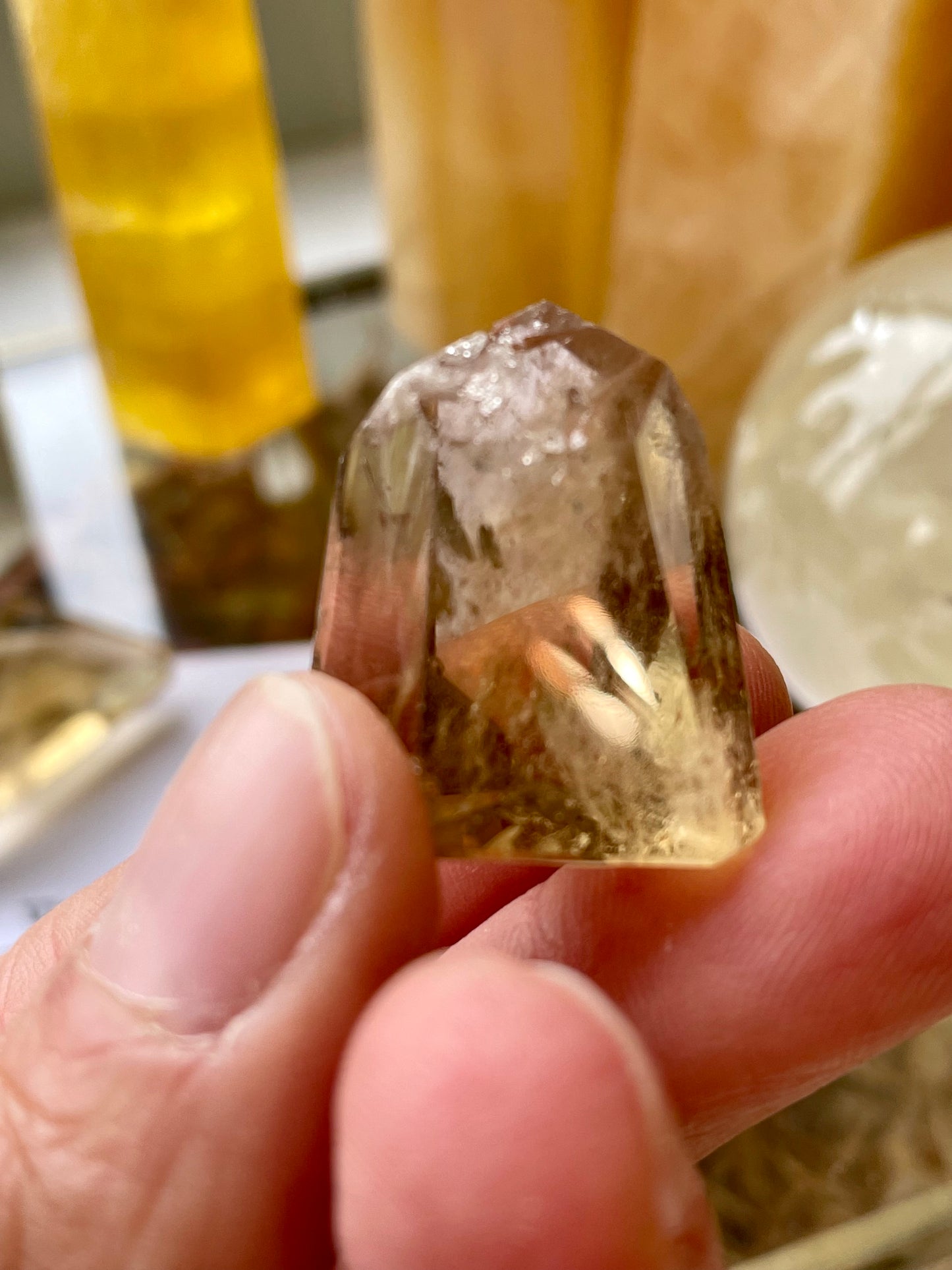 Natural citrine polished freeforms