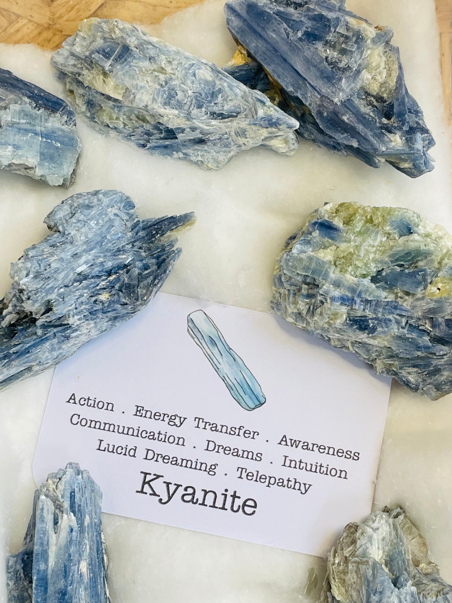 Kyanite rough piece raw crystal