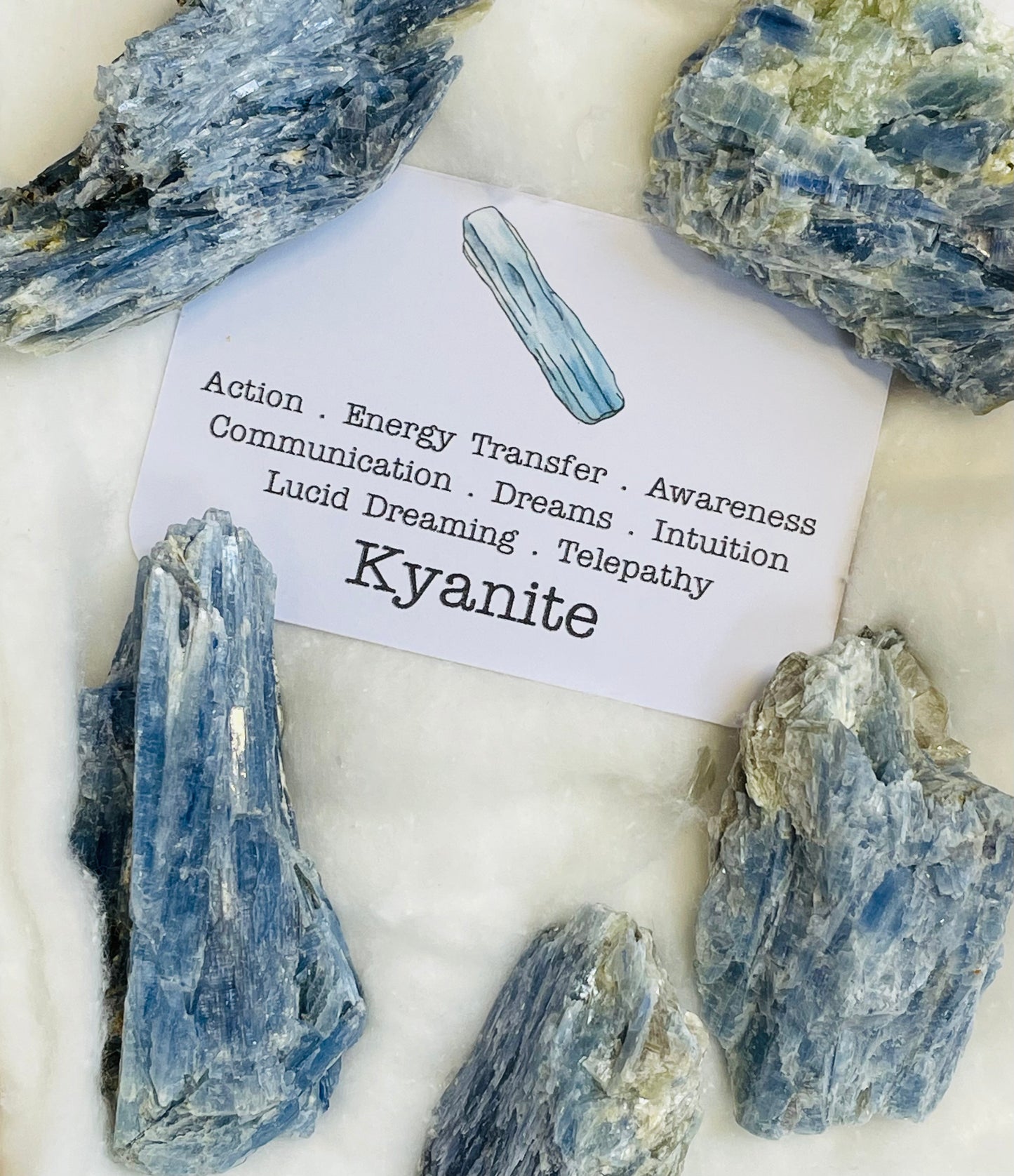 Kyanite rough piece raw crystal