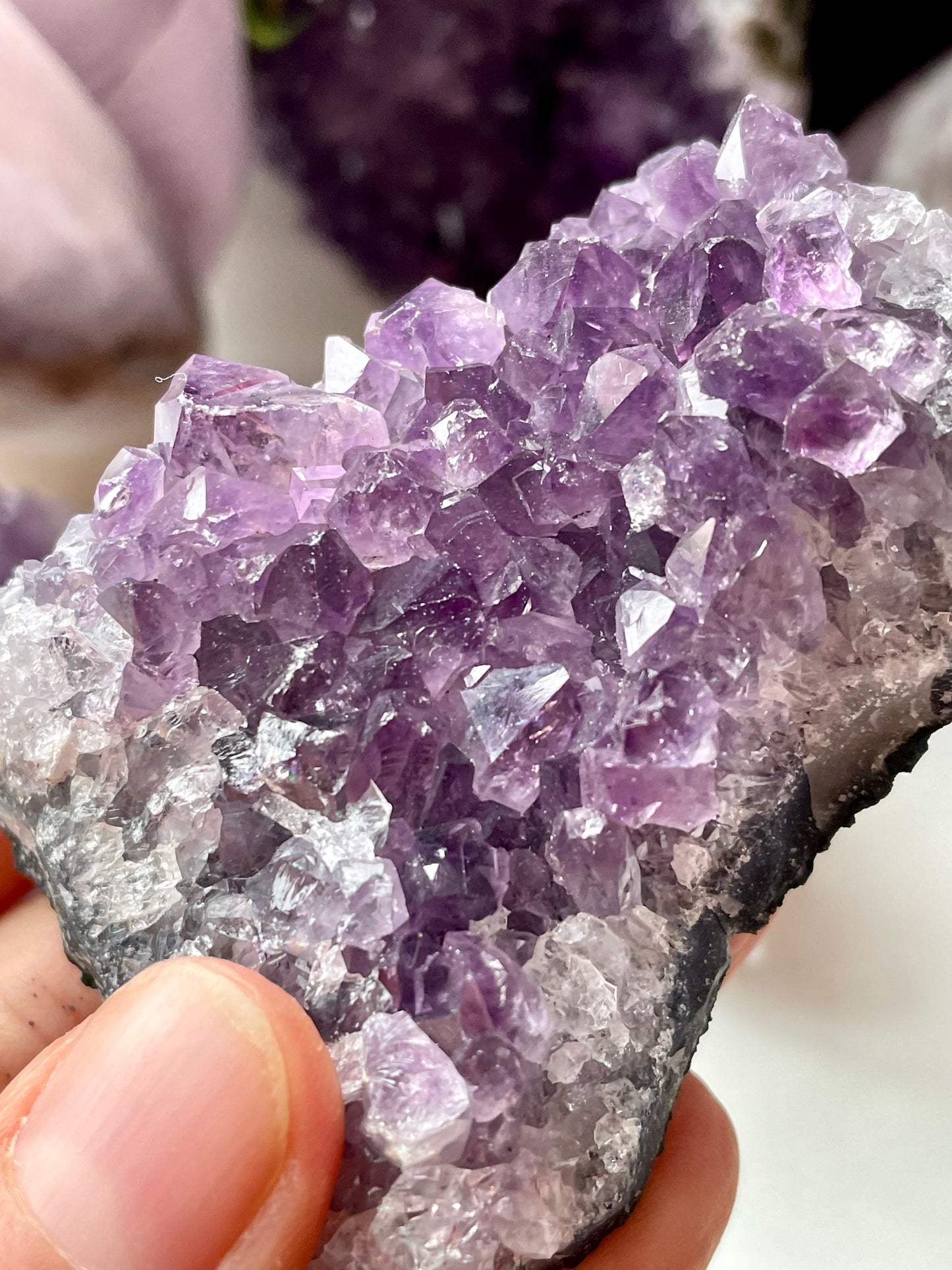 Amethyst clusters medium size