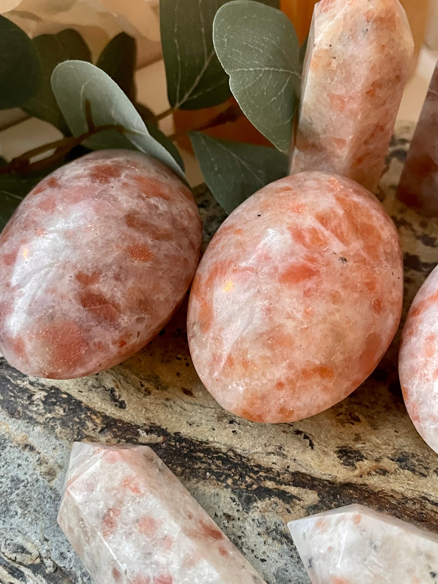 Sunstone palmstone crystal