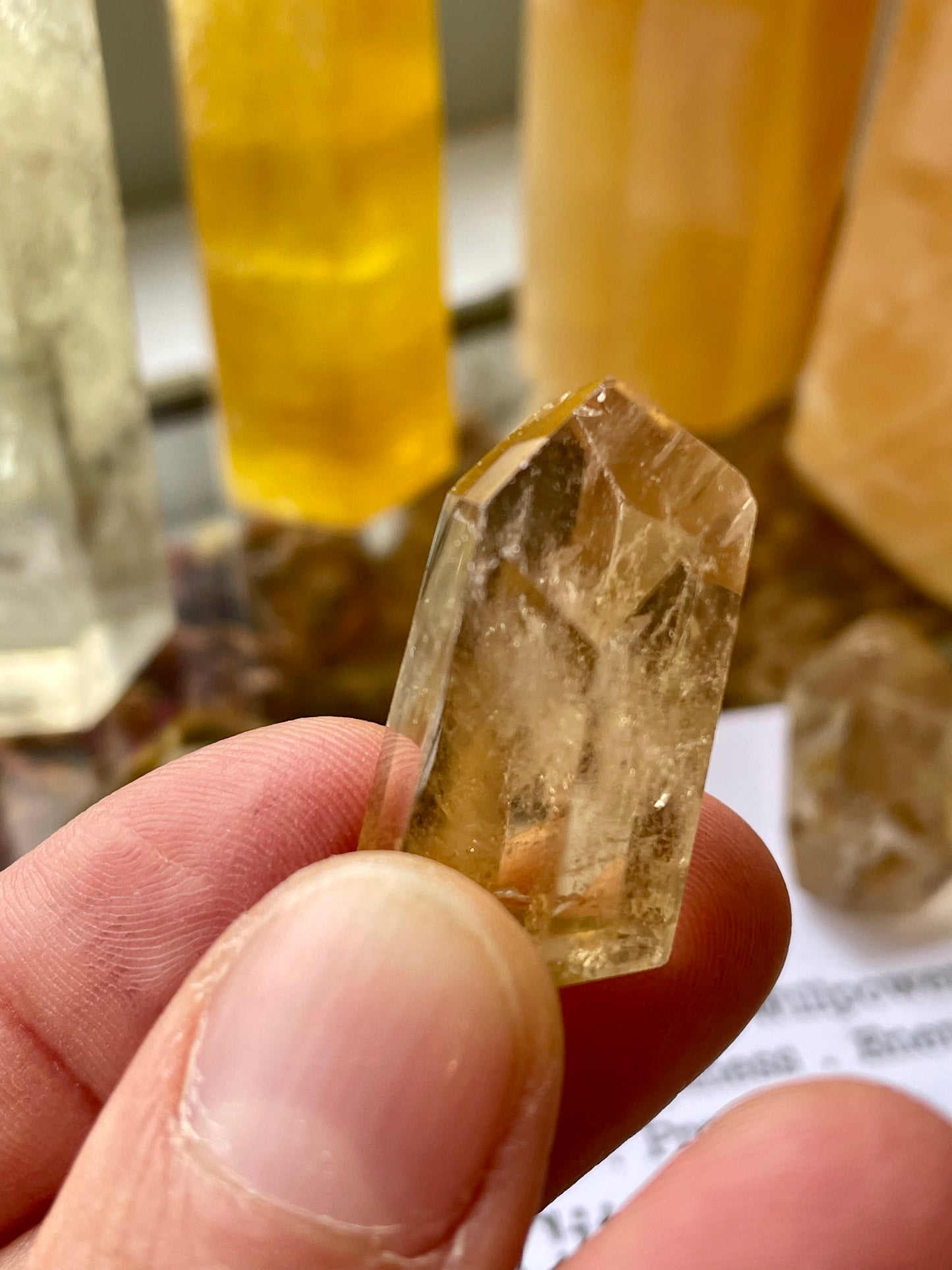 Natural citrine polished freeforms