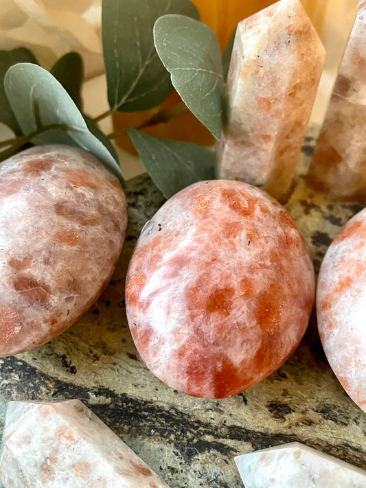 Sunstone palmstone crystal