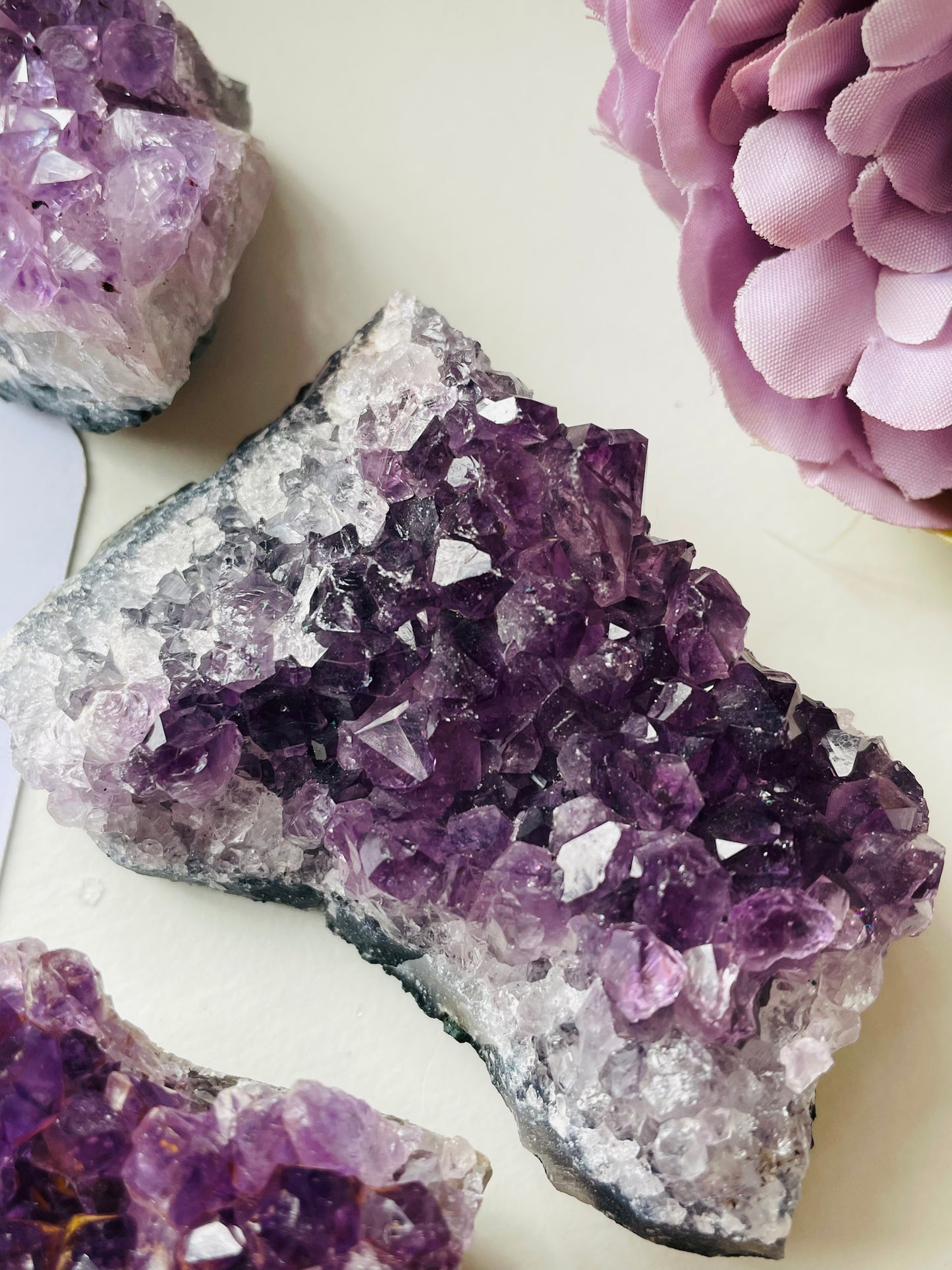 Amethyst clusters medium size