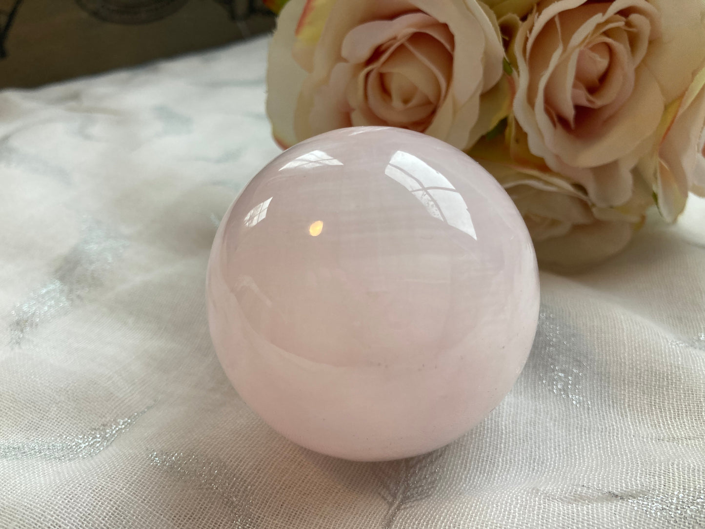 Pink Mangano Calcite Spheres